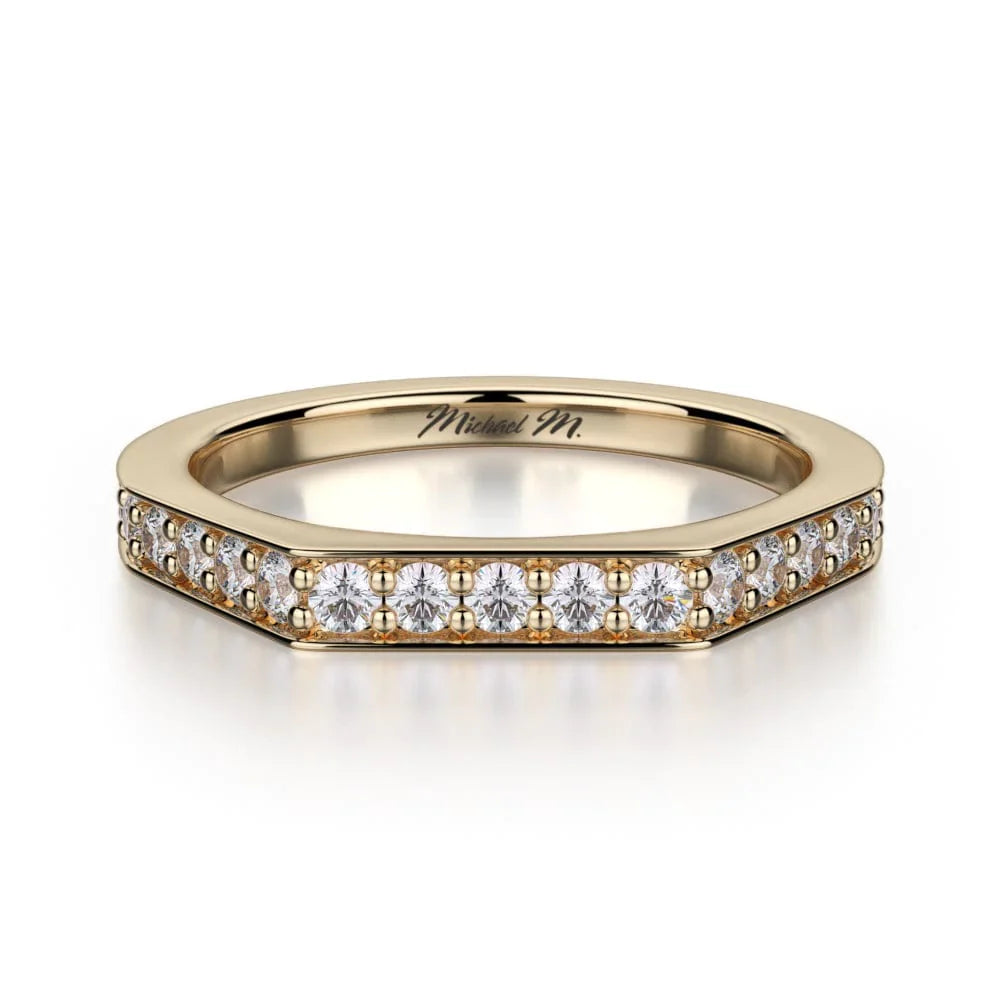 MICHAEL M Wedding Bands 18K Yellow Gold Wedding band R697B R697BYG