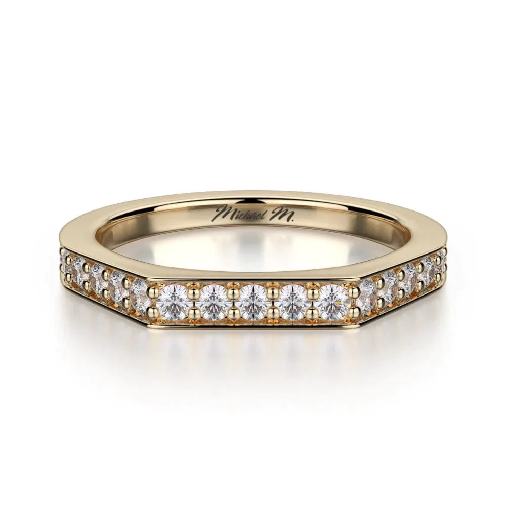 MICHAEL M Wedding Bands 18K Yellow Gold Wedding band R697B R697BYG