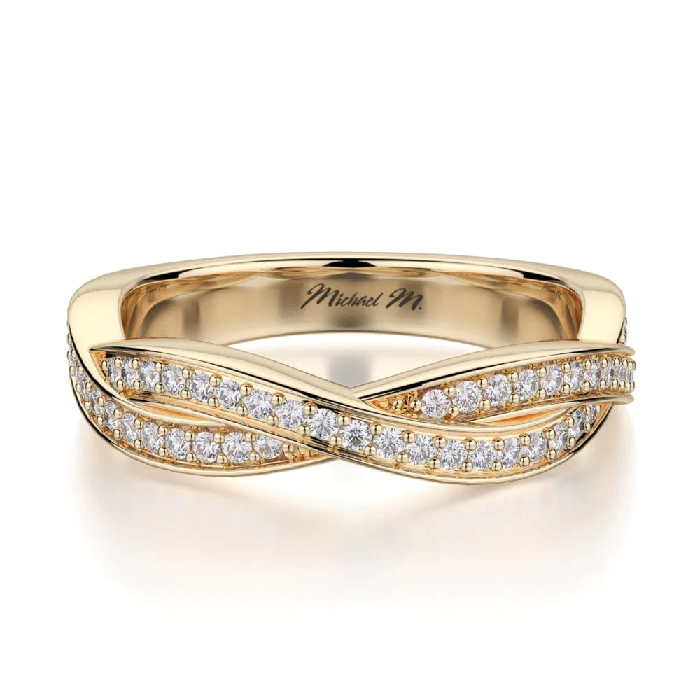 MICHAEL M Wedding Bands 18K Yellow Gold Wedding band R709B R709BYG