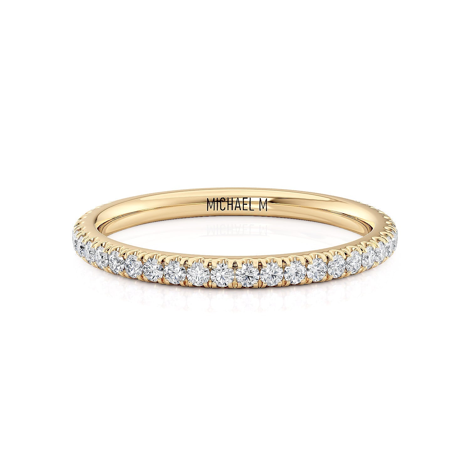 MICHAEL M Wedding Bands 18K Yellow Gold Wedding Band R804B R804B