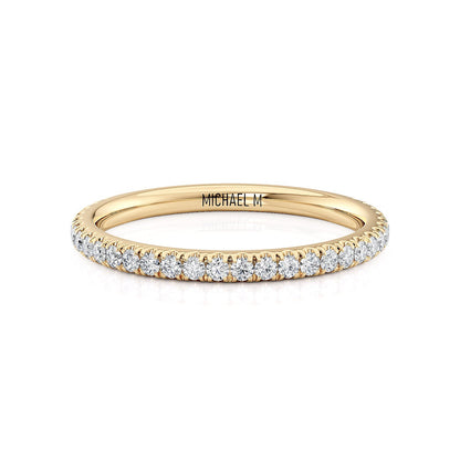 MICHAEL M Wedding Bands 18K Yellow Gold Wedding Band R804B R804B