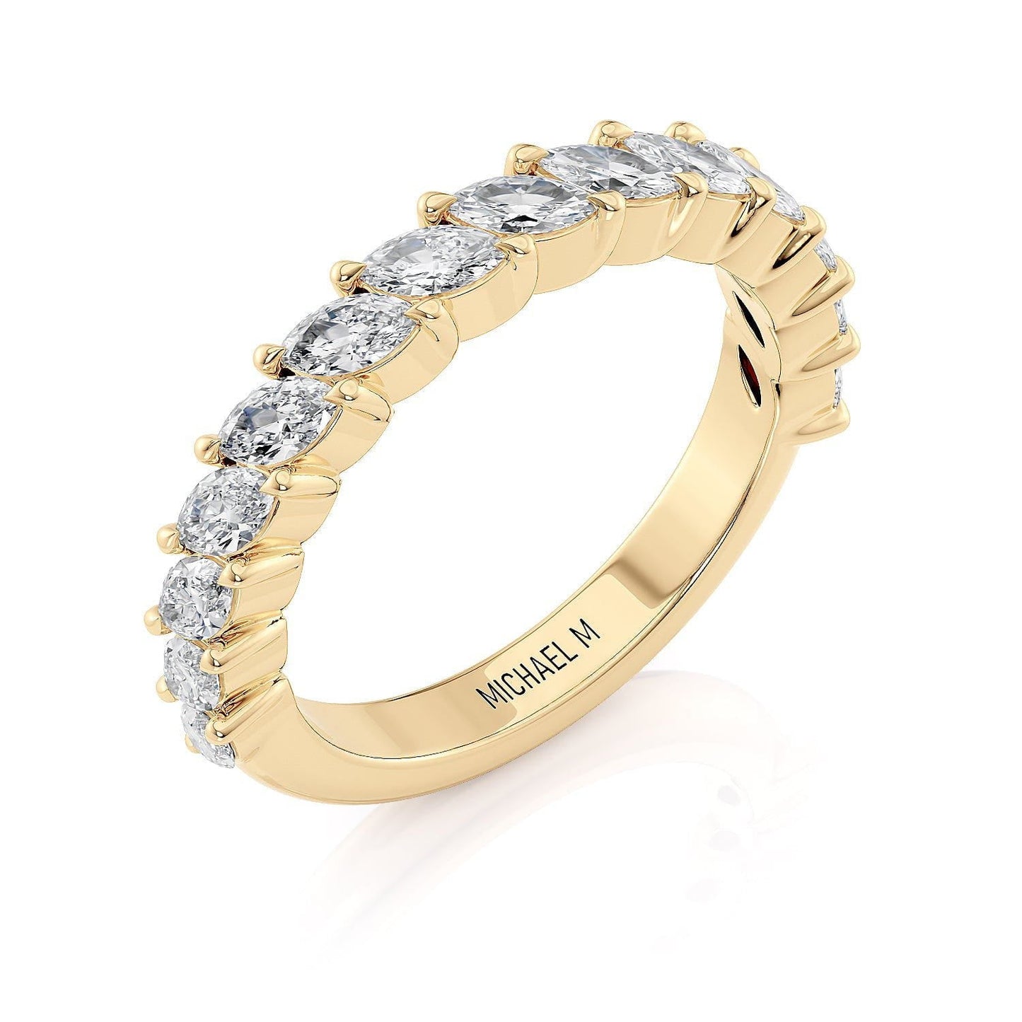 MICHAEL M Wedding Bands 18K Yellow Gold Wedding Band R827B