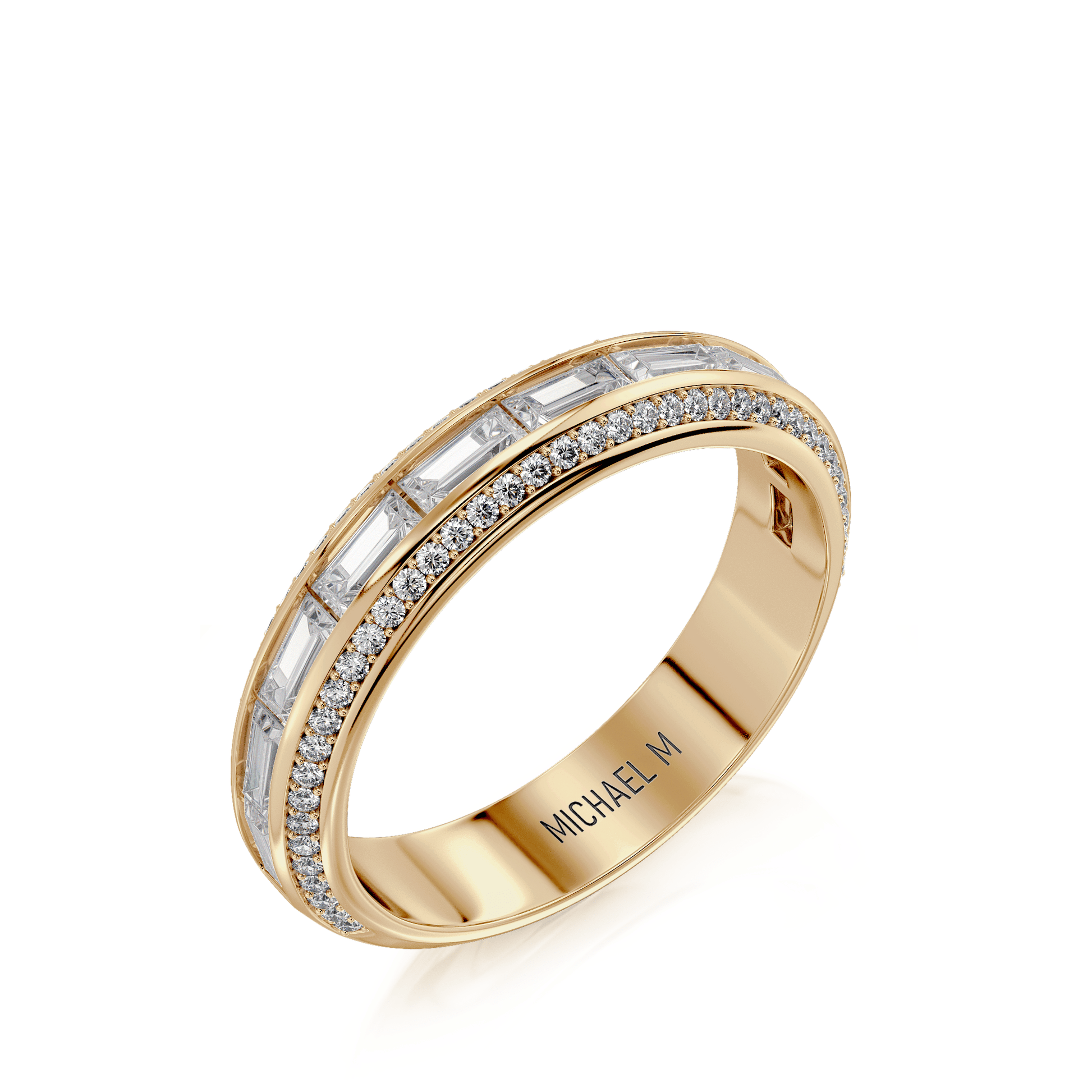 MICHAEL M Wedding Bands 18K Yellow Gold Wedding Band R835B