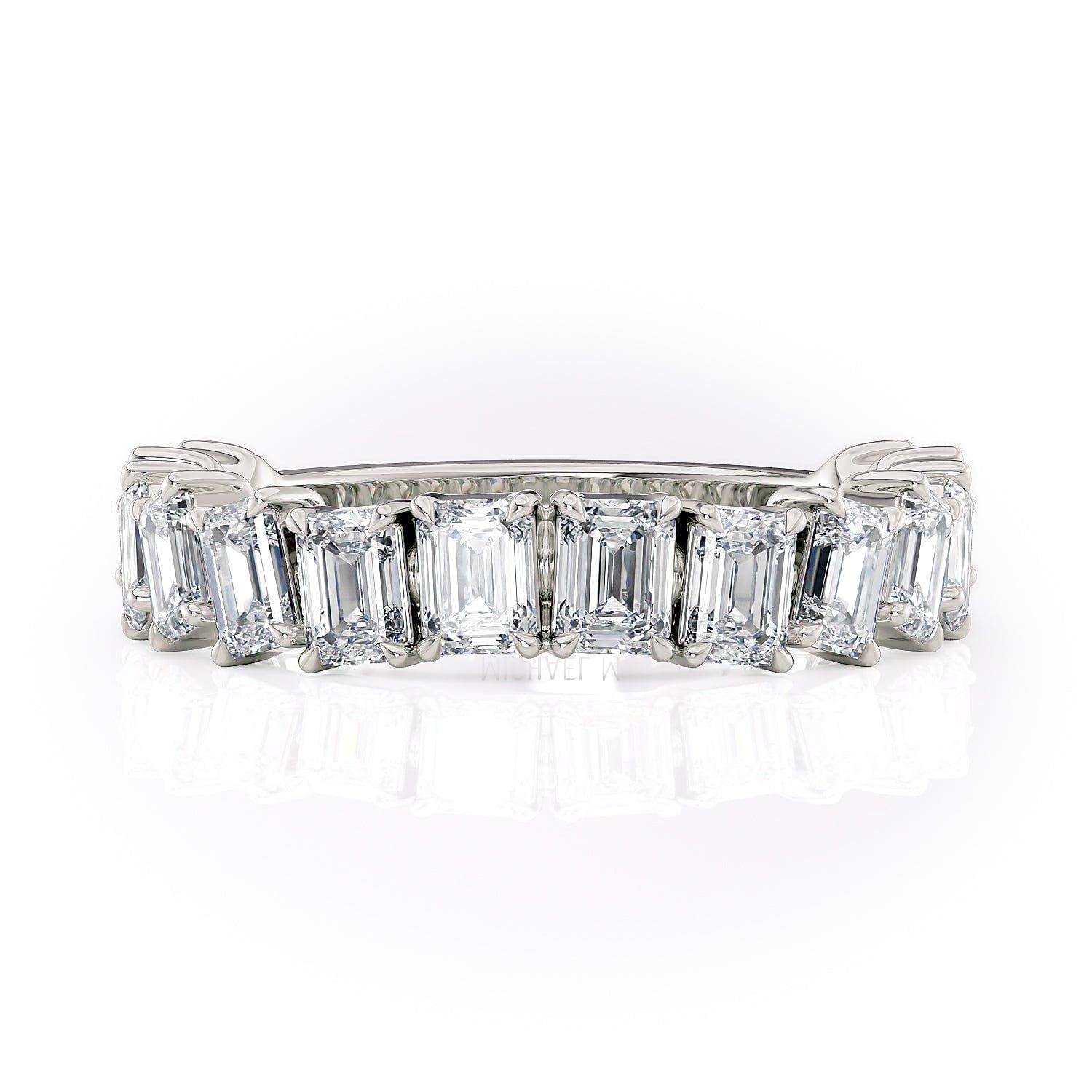 MICHAEL M Wedding Bands Platinum Wedding Band R825B