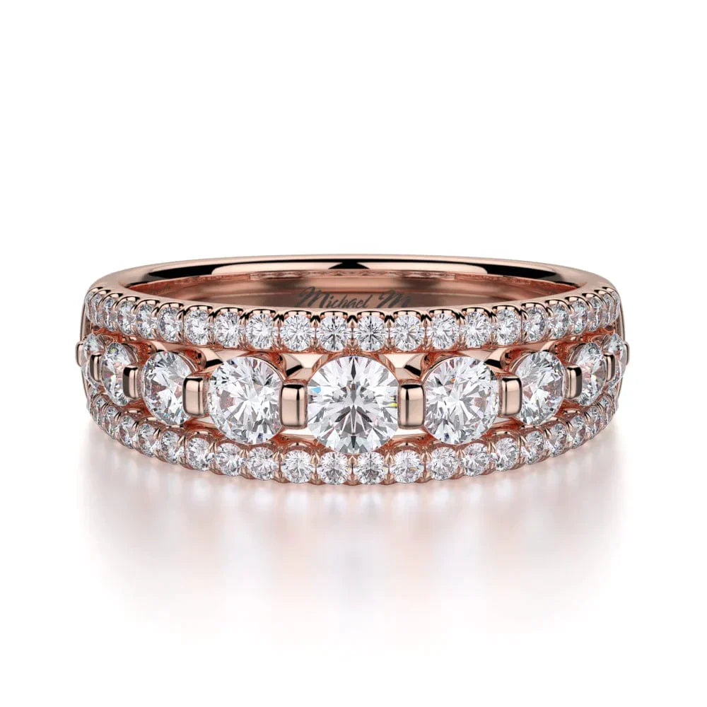 MICHAEL M Wedding Bands Rose Gold Wedding band R306B R306BRG