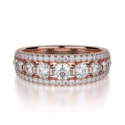 MICHAEL M Wedding Bands Rose Gold Wedding band R306B R306BRG