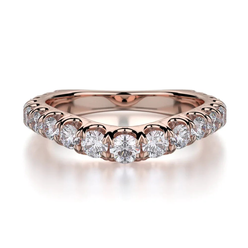 MICHAEL M Wedding Bands Rose Gold Wedding band R440LB R440LBRG