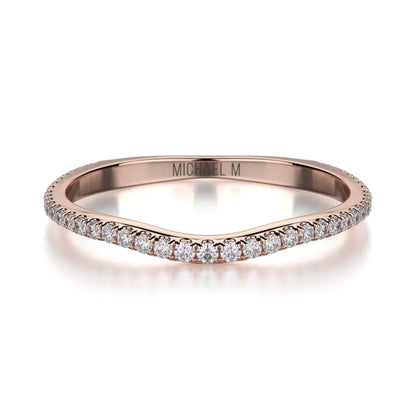MICHAEL M Wedding Bands Rose Gold Wedding band R440SB R440SBRG