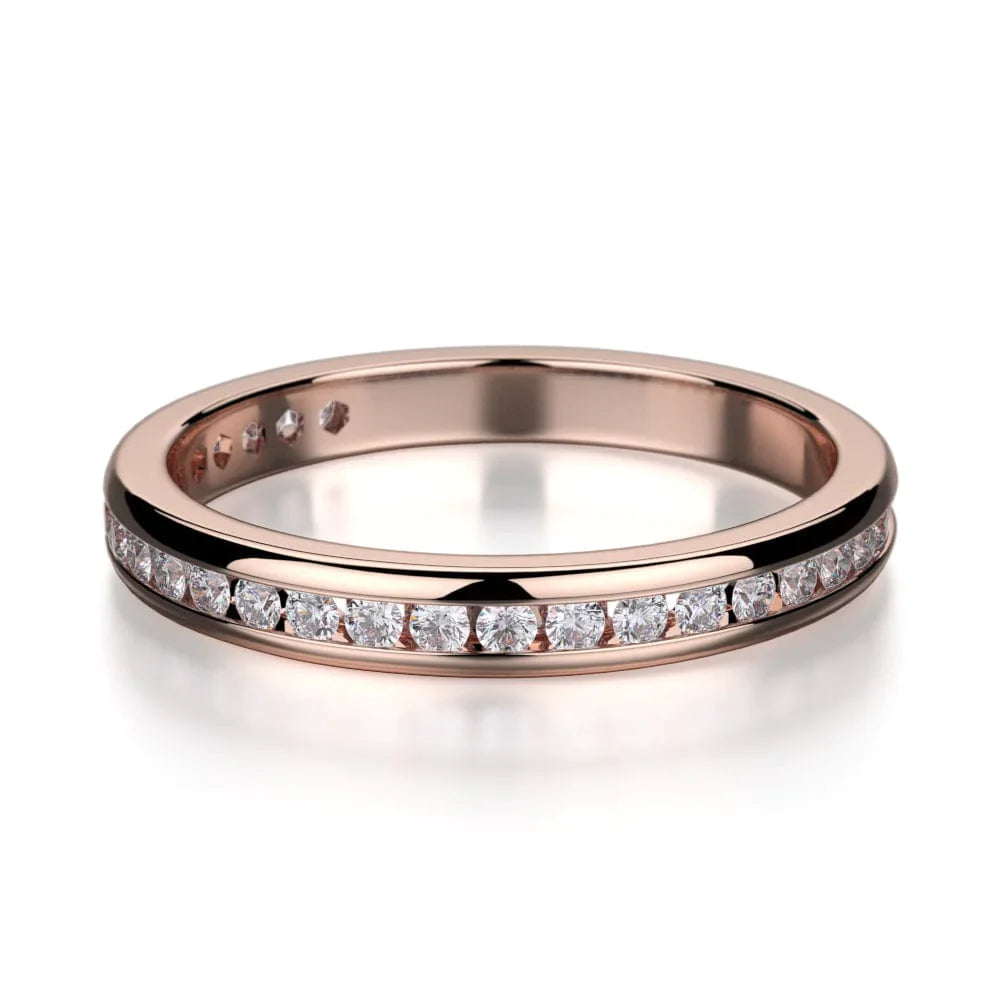 MICHAEL M Wedding Bands Rose Gold Wedding band R461SB R461SBRG