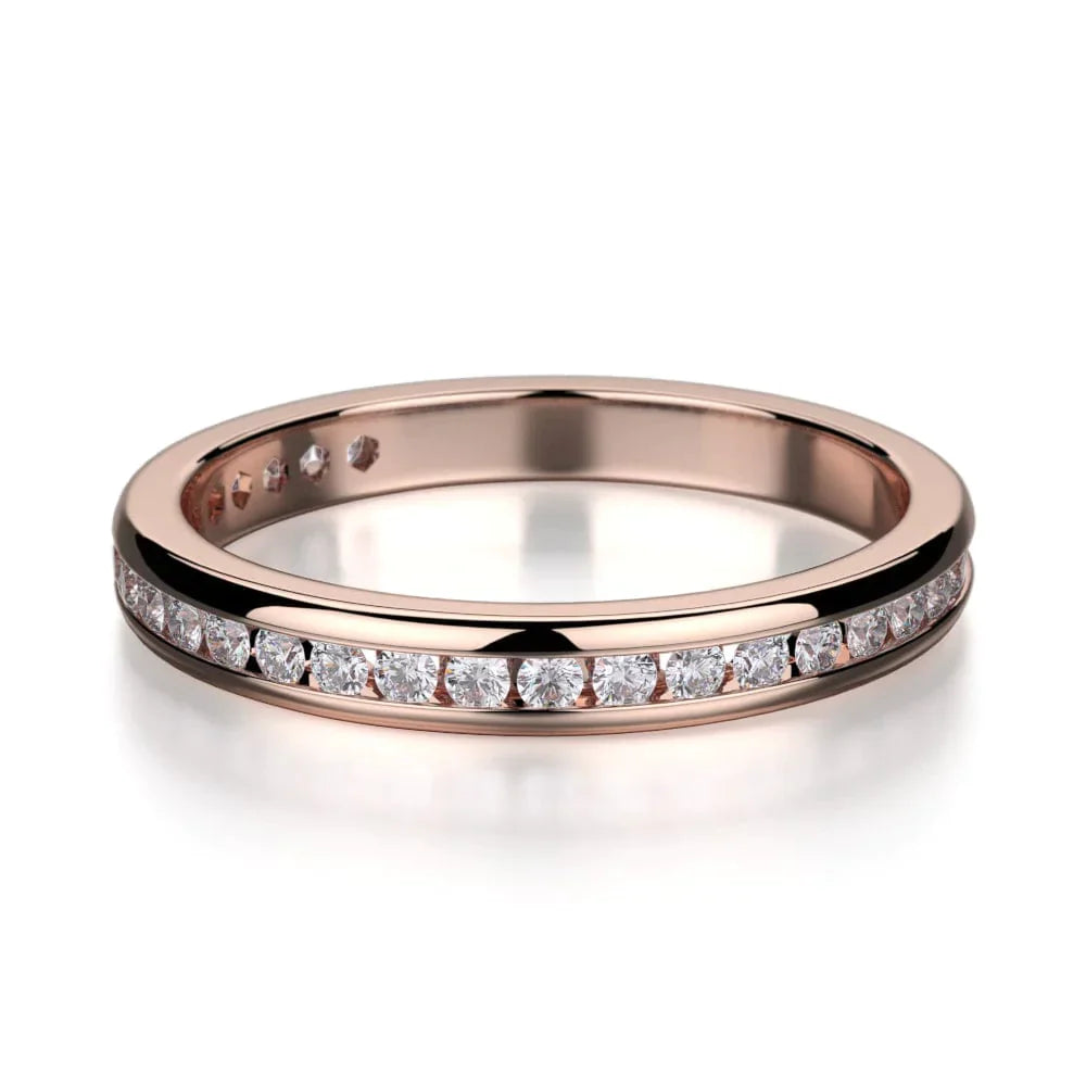 MICHAEL M Wedding Bands Rose Gold Wedding band R461SB R461SBRG