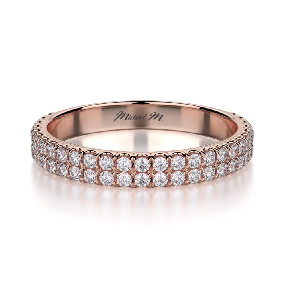MICHAEL M Wedding Bands Rose Gold Wedding band R483B R483BRG
