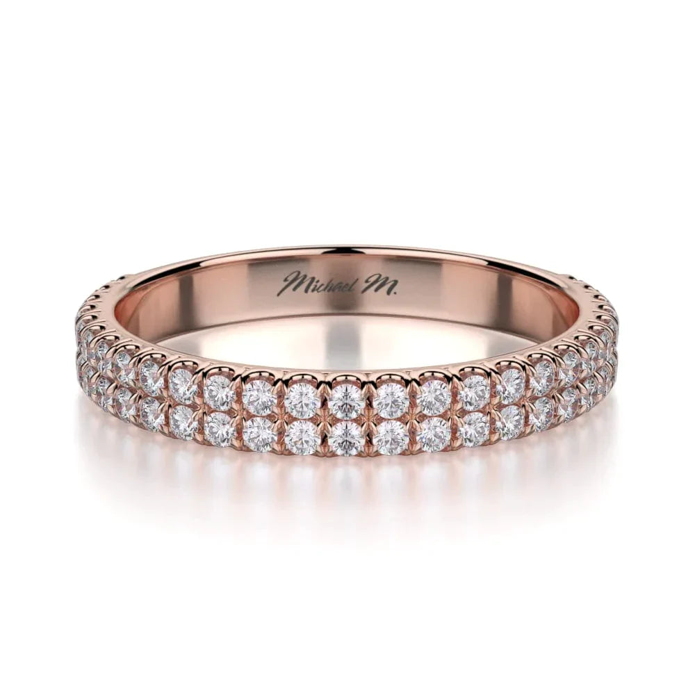 MICHAEL M Wedding Bands Rose Gold Wedding band R483B R483BRG