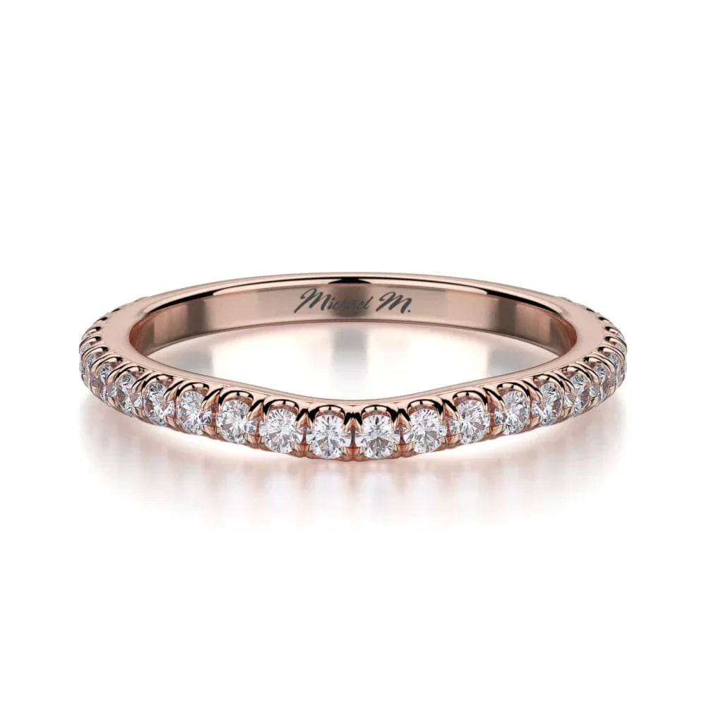 MICHAEL M Wedding Bands Rose Gold Wedding band R490B R490BRG