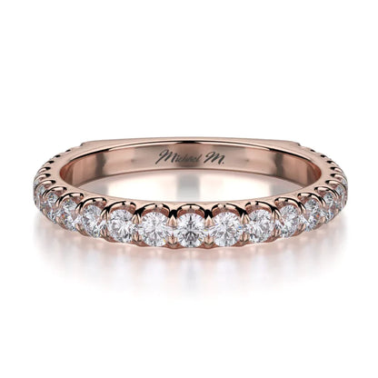 MICHAEL M Wedding Bands Rose Gold Wedding band R655SB R655SBRG