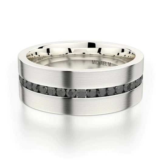 MICHAEL M Wedding Bands Titanium Men's Band MB109 MB109WT