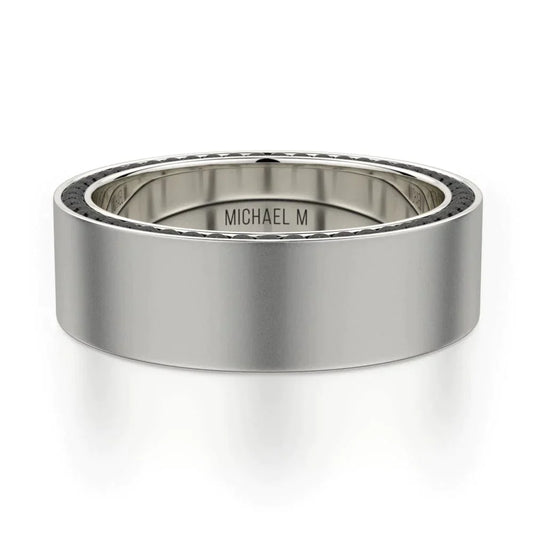 MICHAEL M Wedding Bands Titanium Men's Band MB110 MB110WT