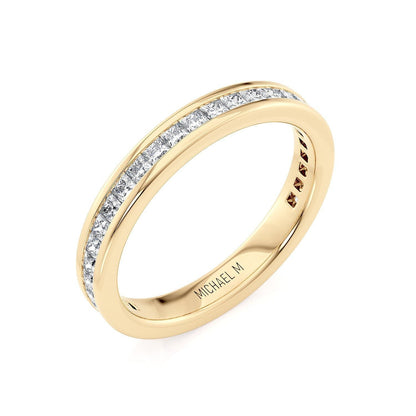 Michael M Channel Wedding Band