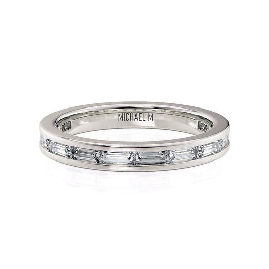 Michael M Channel Wedding Band