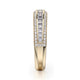 Michael M Channel / Pave Wedding Band