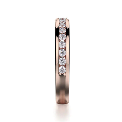 Michael M Channel Wedding Band