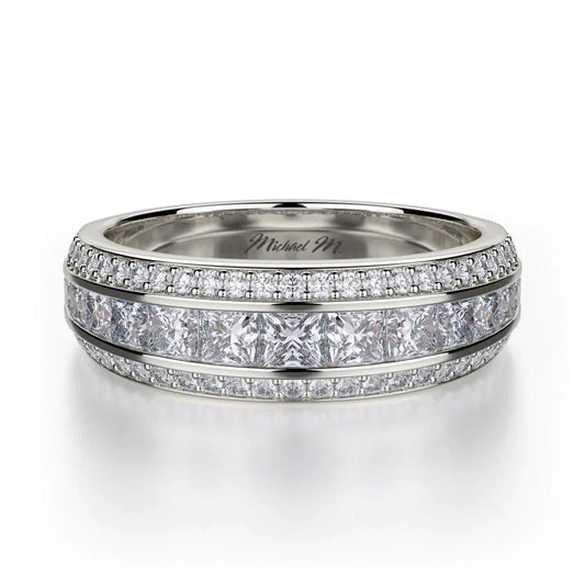 MICHAEL M Wedding Bands White Gold Wedding band R401B R401BWG