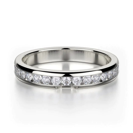 MICHAEL M Wedding Bands White Gold Wedding band R461B1 R461-B1WG
