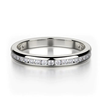 MICHAEL M Wedding Bands White Gold Wedding band R461SB R461SBWG