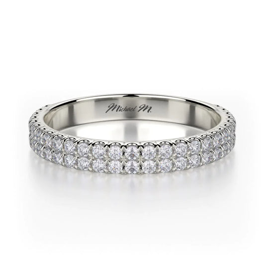 MICHAEL M Wedding Bands White Gold Wedding band R483B R483BWG