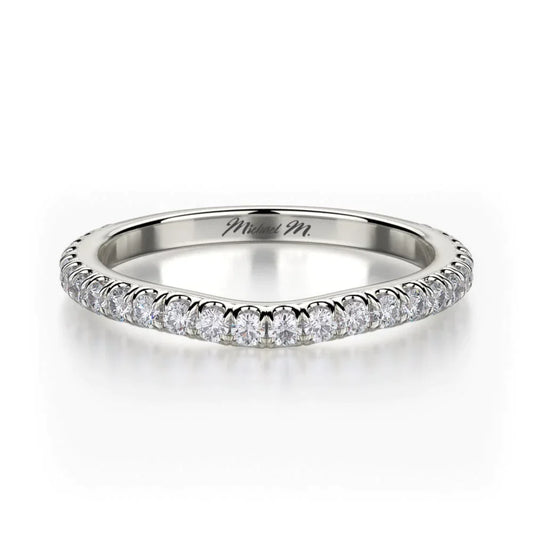 MICHAEL M Wedding Bands White Gold Wedding band R490B R490BWG