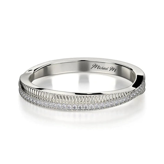 MICHAEL M Wedding Bands White Gold Wedding band R575B R575BWG