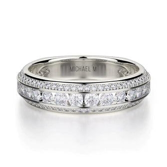 MICHAEL M Wedding Bands White Gold Wedding band R656B R656BWG