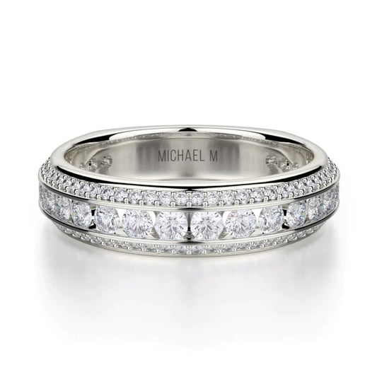 MICHAEL M Wedding Bands White Gold Wedding band R656B R656BWG