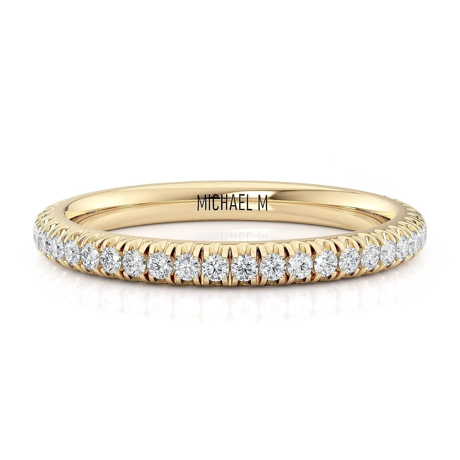 MICHAEL M Wedding Bands Yellow Gold Wedding band R371B2 R371B2YG