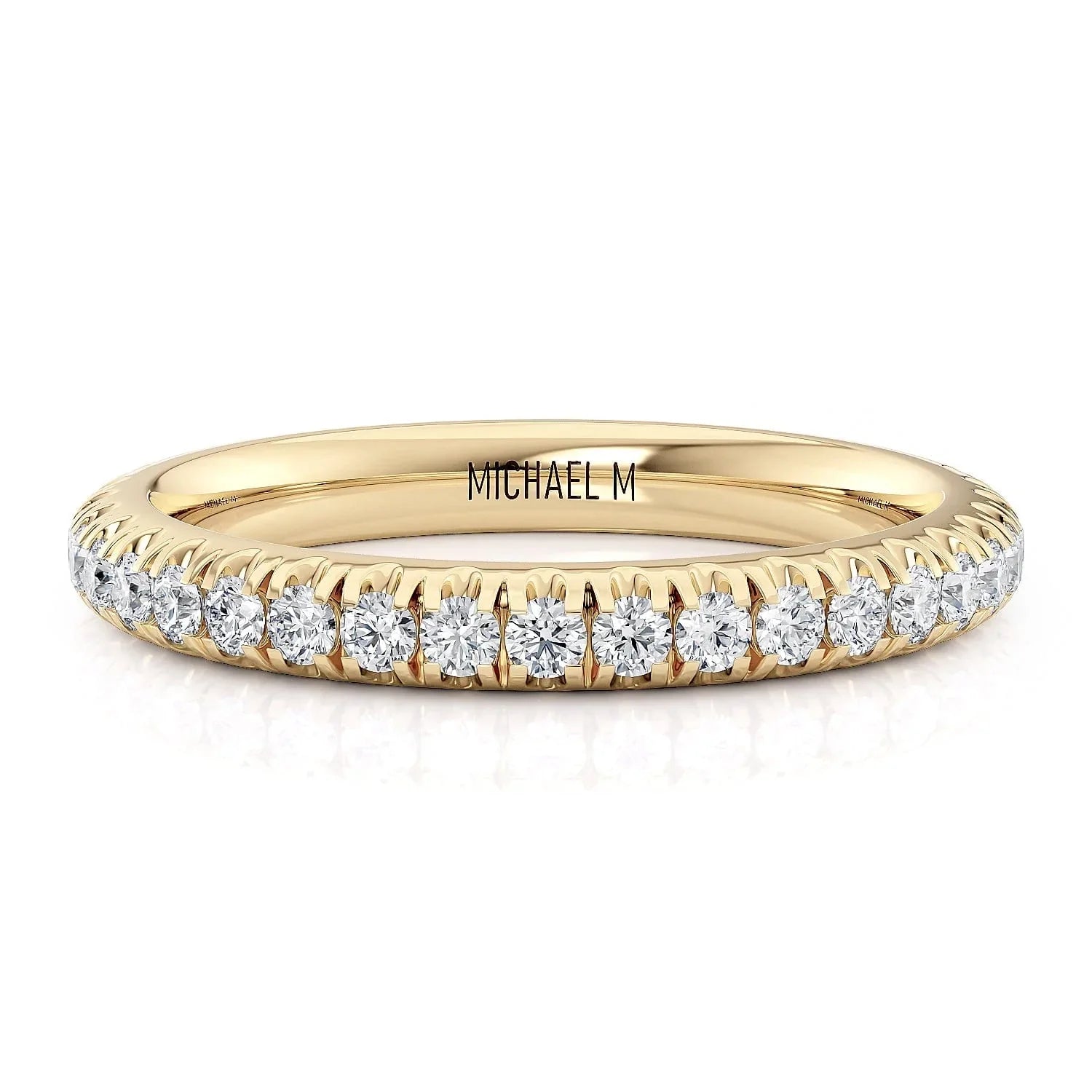 MICHAEL M Wedding Bands Yellow Gold Wedding band R371B4 R371B2YG