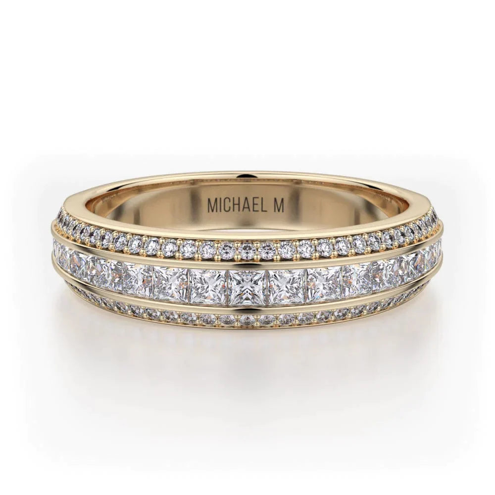 MICHAEL M Wedding Bands Yellow Gold Wedding band R401SB R401SBYG