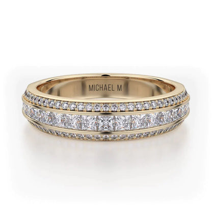 MICHAEL M Wedding Bands Yellow Gold Wedding band R401SB R401SBYG