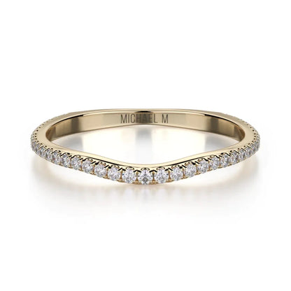 MICHAEL M Wedding Bands Yellow Gold Wedding band R440SB R440SBYG