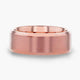 EROS Rose Gold Tungsten Wedding Band For Men with Beveled Edges Thorsten - 8mm
