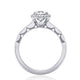Round with Cushion Bloom Engagement Ring