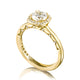 Round with Cushion Bloom Engagement Ring