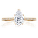 Tacori 14k Rose Gold Coastal Crescent Collection Classic Engagement Ring Setting 0.14CTW