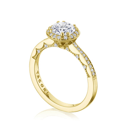 Round Bloom Engagement Ring