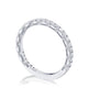 French Pavé Diamond Wedding Band
