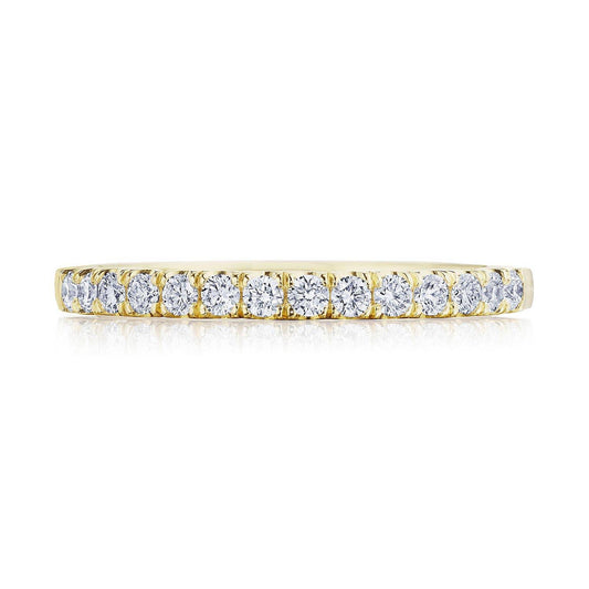 French Pavé Diamond Wedding Band