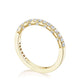 French Pavé Diamond Wedding Band