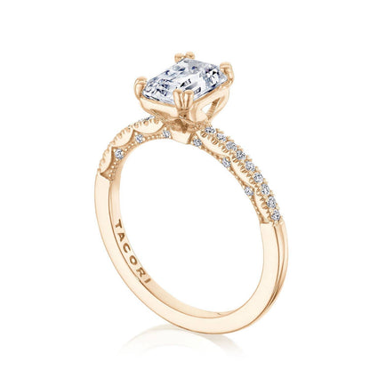 Emerald Solitaire Engagement Ring
