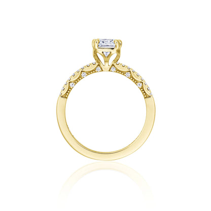Emerald Solitaire Engagement Ring
