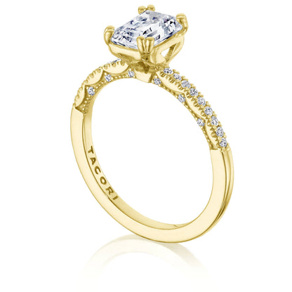 Emerald Solitaire Engagement Ring
