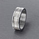 8MM White Tungsten Carbide Ring - Religious 14K White Gold Insert with Round Edge