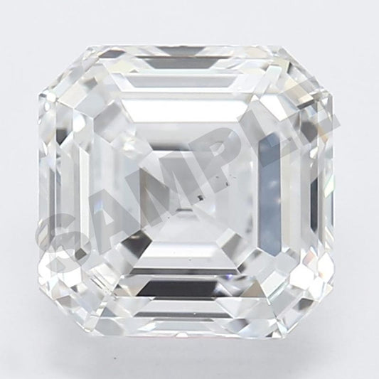 2.60 Carat Asscher IGI Labgrown Diamond, With Certificate ID LG729589203